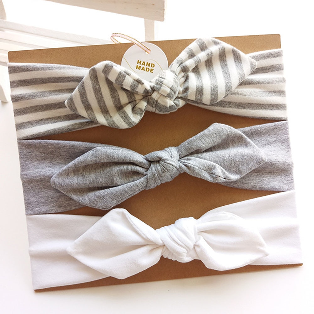 Bow Headbands Infant Wear (Set of 3)